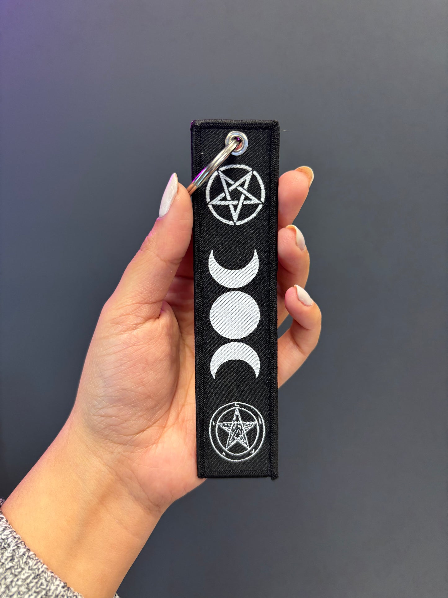 Triple Moon Keychain