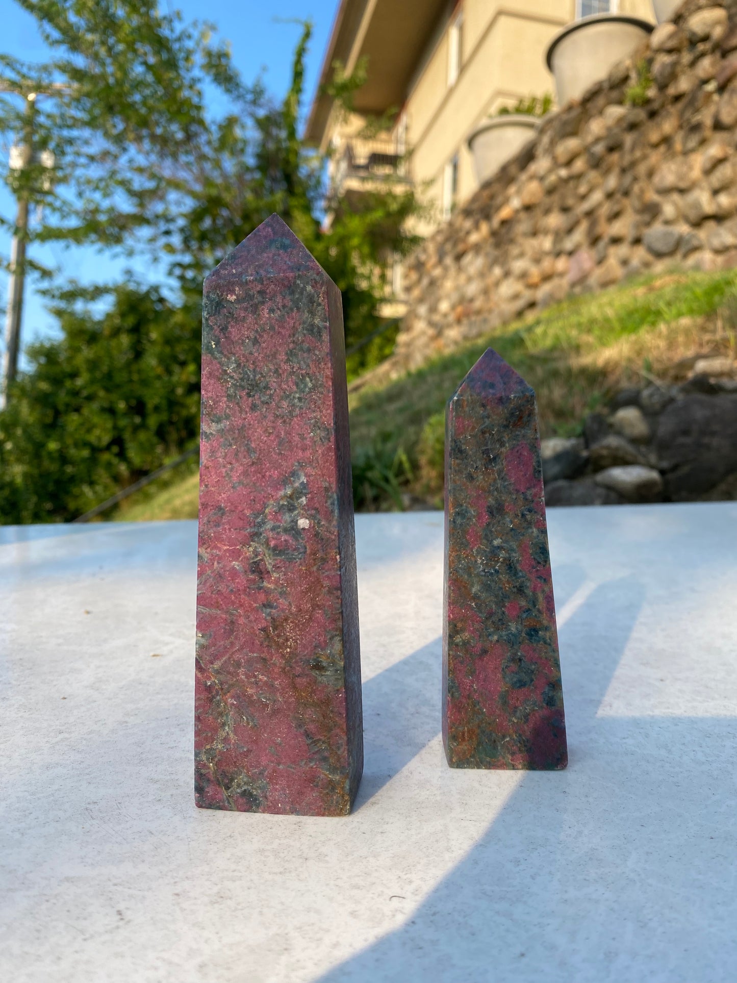 Ruby Kyanite towers