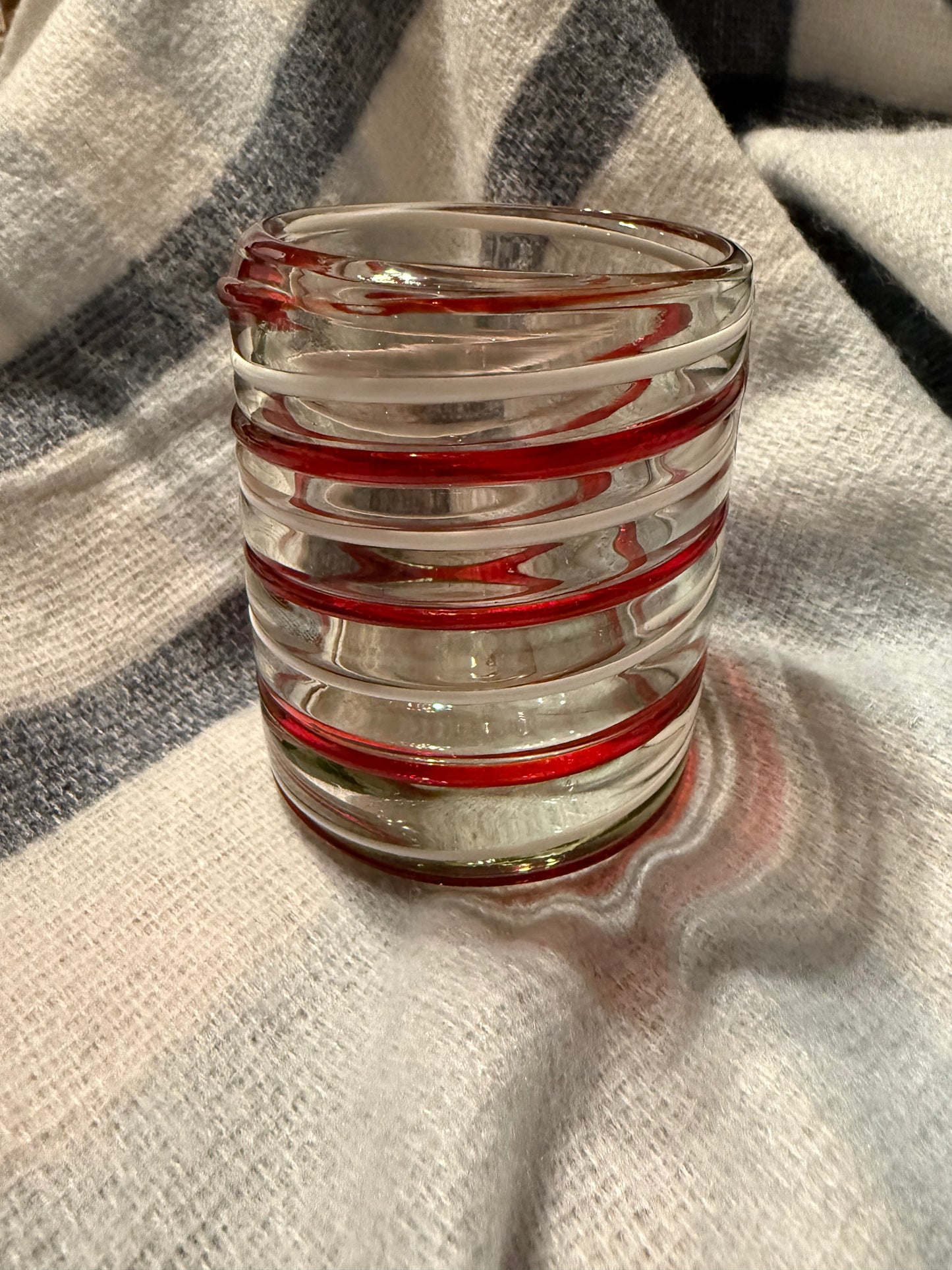 Candy Cane Stripe Double Old Fashioned