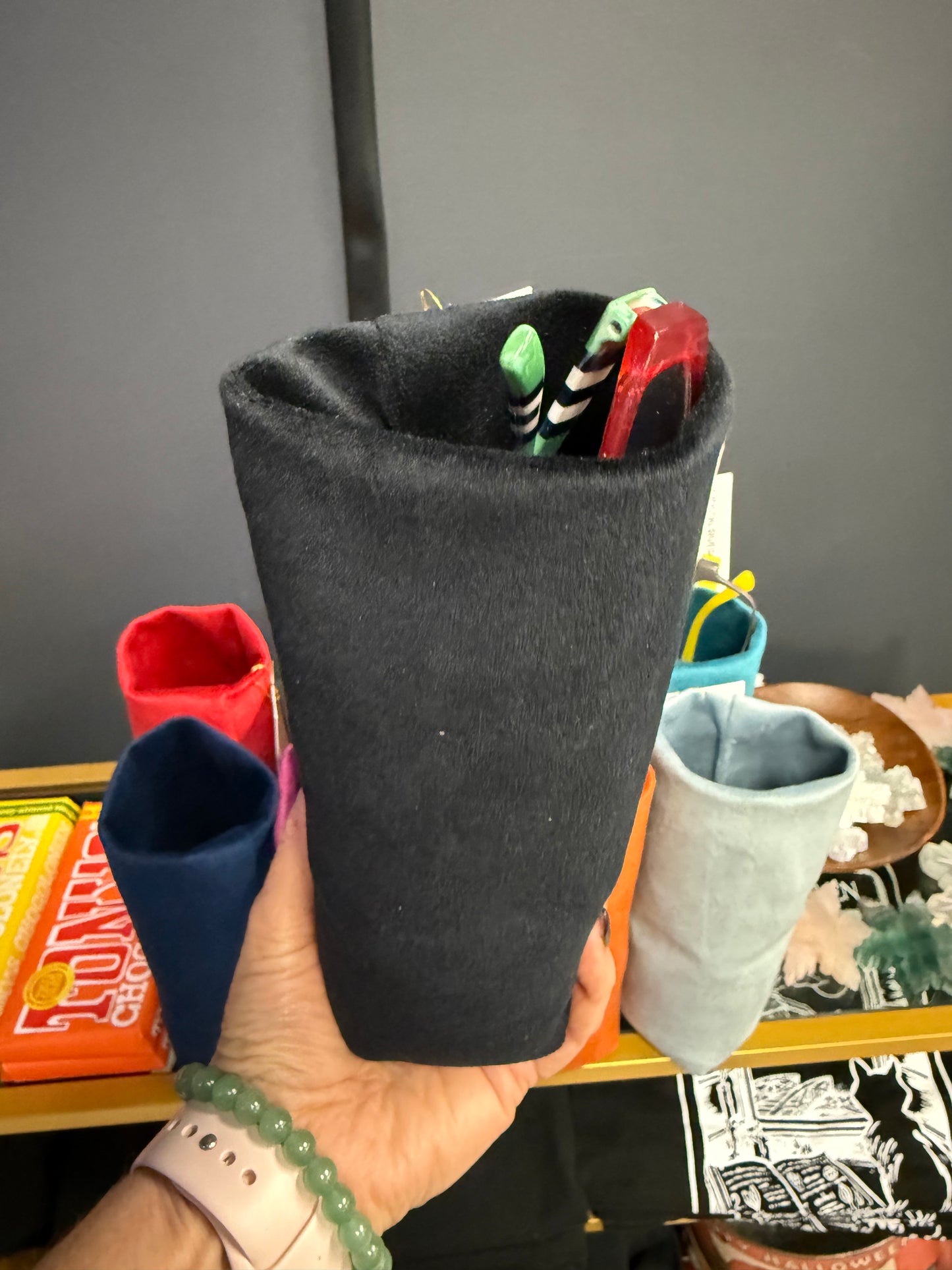 Velvet Weighted Eye Glass Pods - Handmade Locally Hudson River Workshop