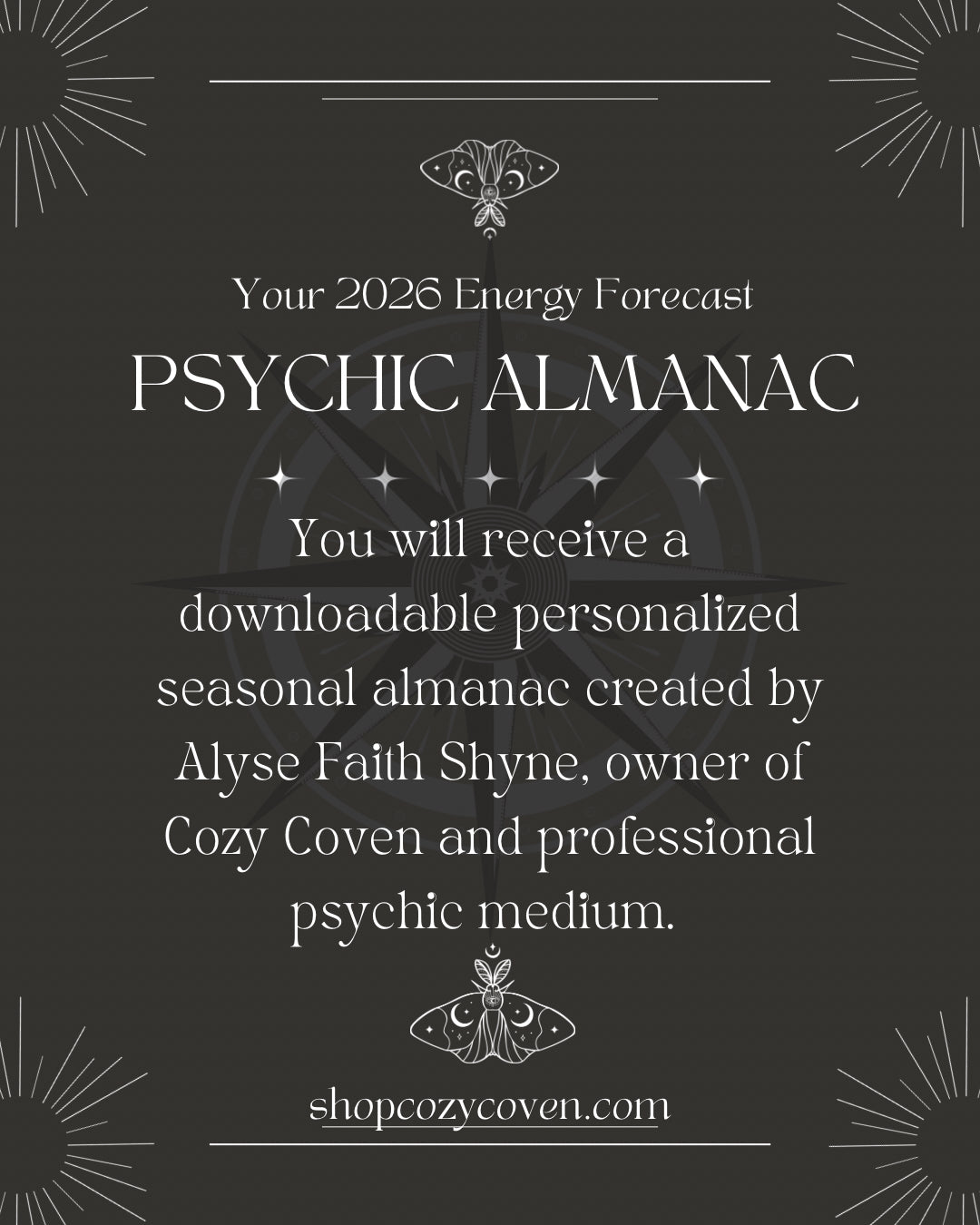 The Psychic Almanac: Your 2026 Energy Forecast by Alyse Faith Shyne