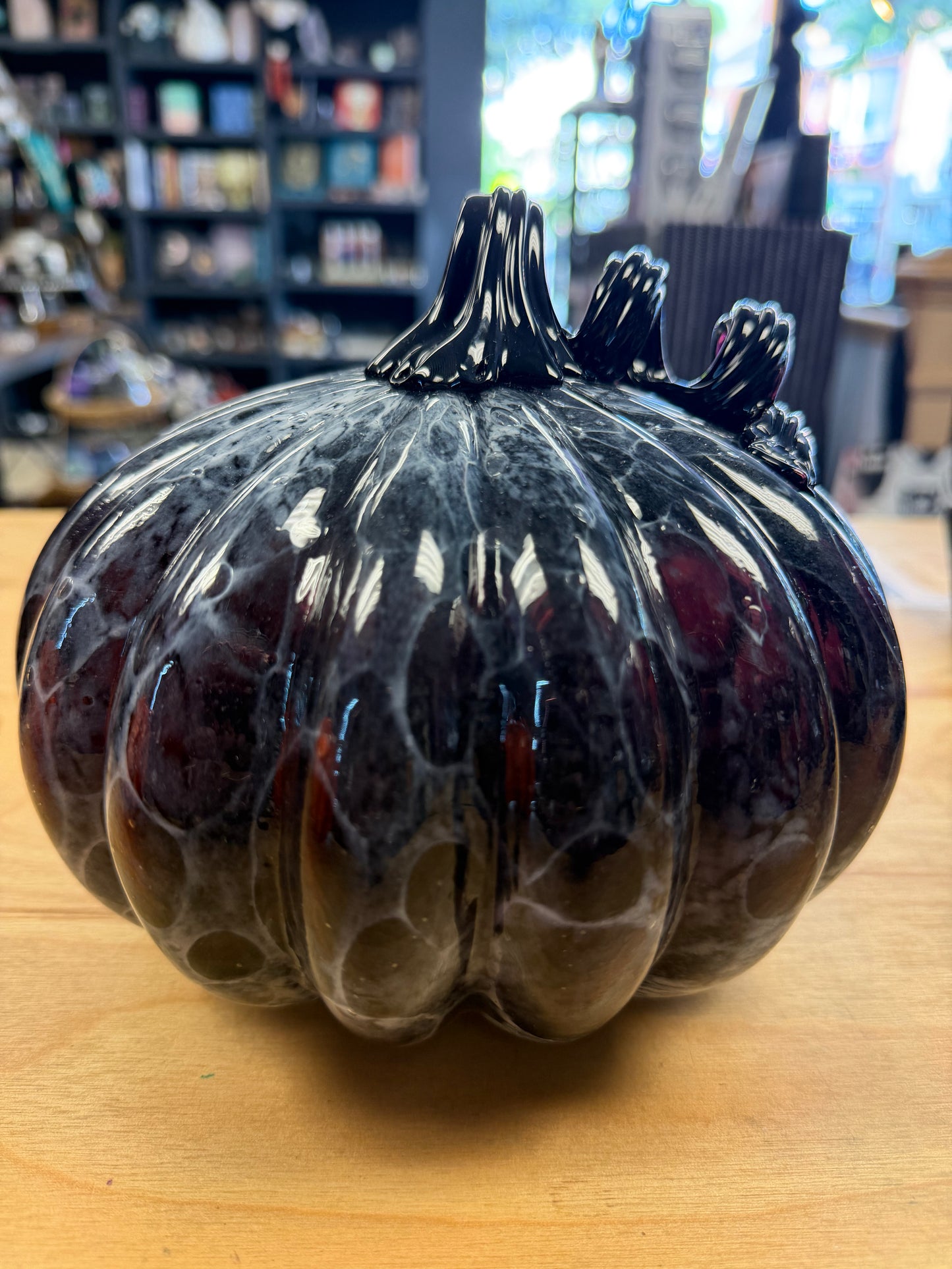 Hand blown Glass Pumpkin