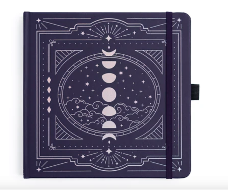 Archer + Olive Wonderstruck Mystical Moon Design Dot Grid Notebook Journaling