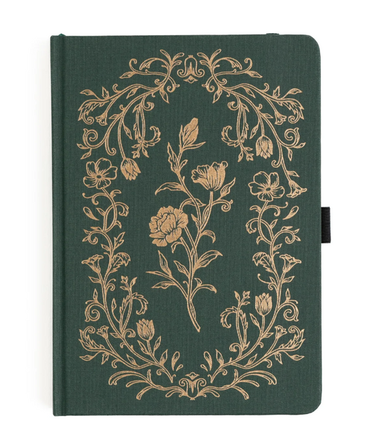 Antique Floral Dot Grid Notebook | Archer and Olive Journal