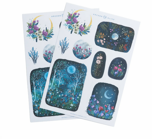 Moonlight Garden Stickers Set