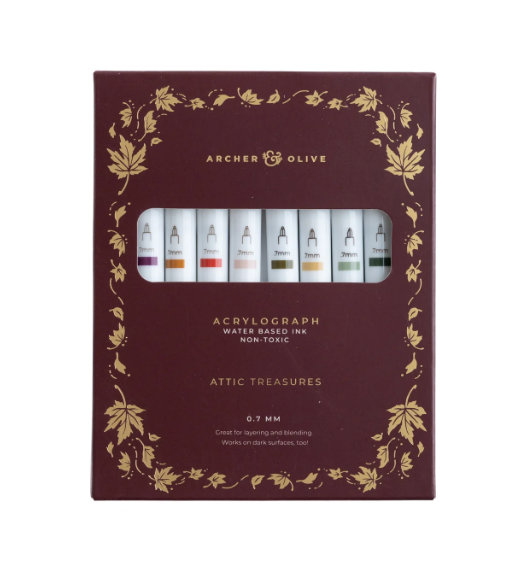 Acrylographs by Archer & Olive |Acrylic Paint Pens for Art & Journaling