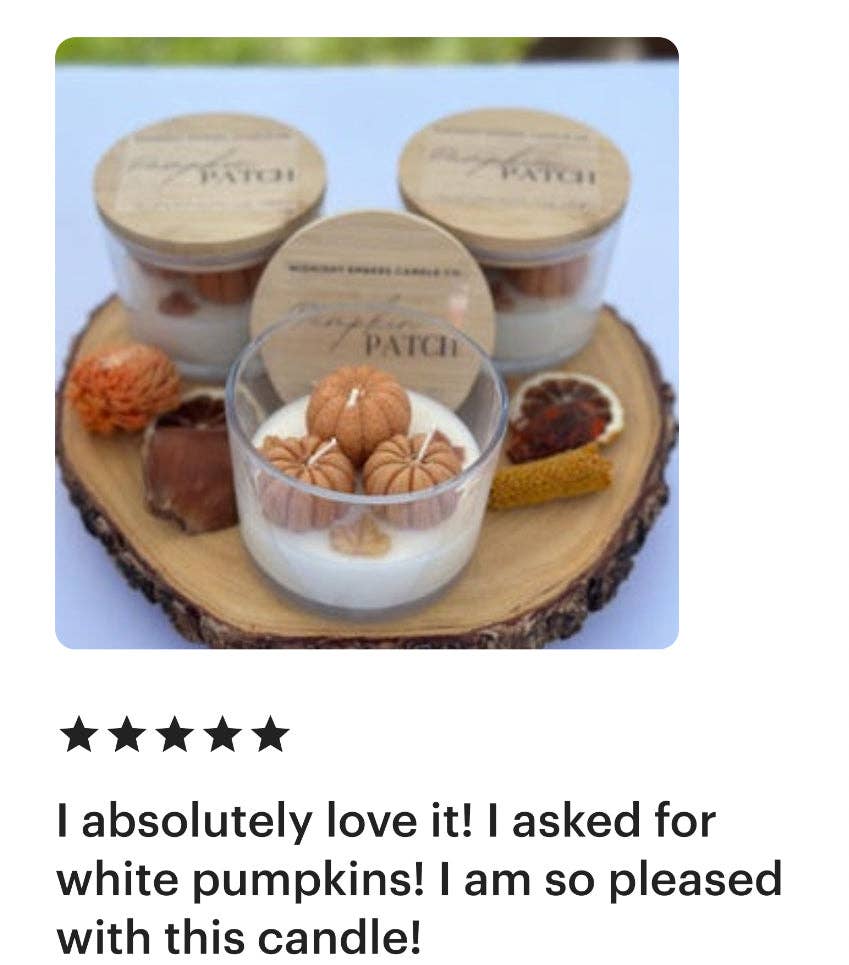 Pumpkin Patch Candle - Mini Pumpkins Pumpkin Chai Scented