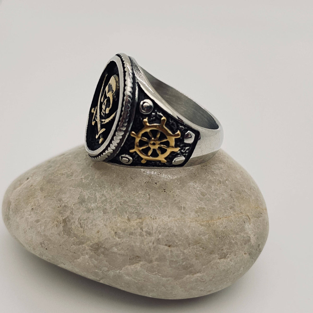 Stainless Steel Pirate Skull Ring