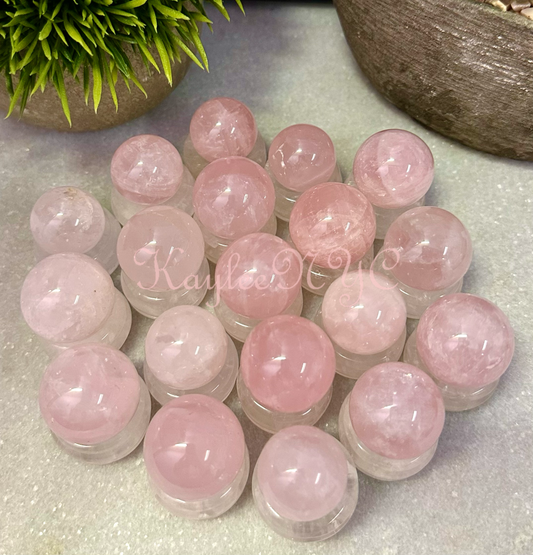 Rose Quartz Spheres Crystal Ball