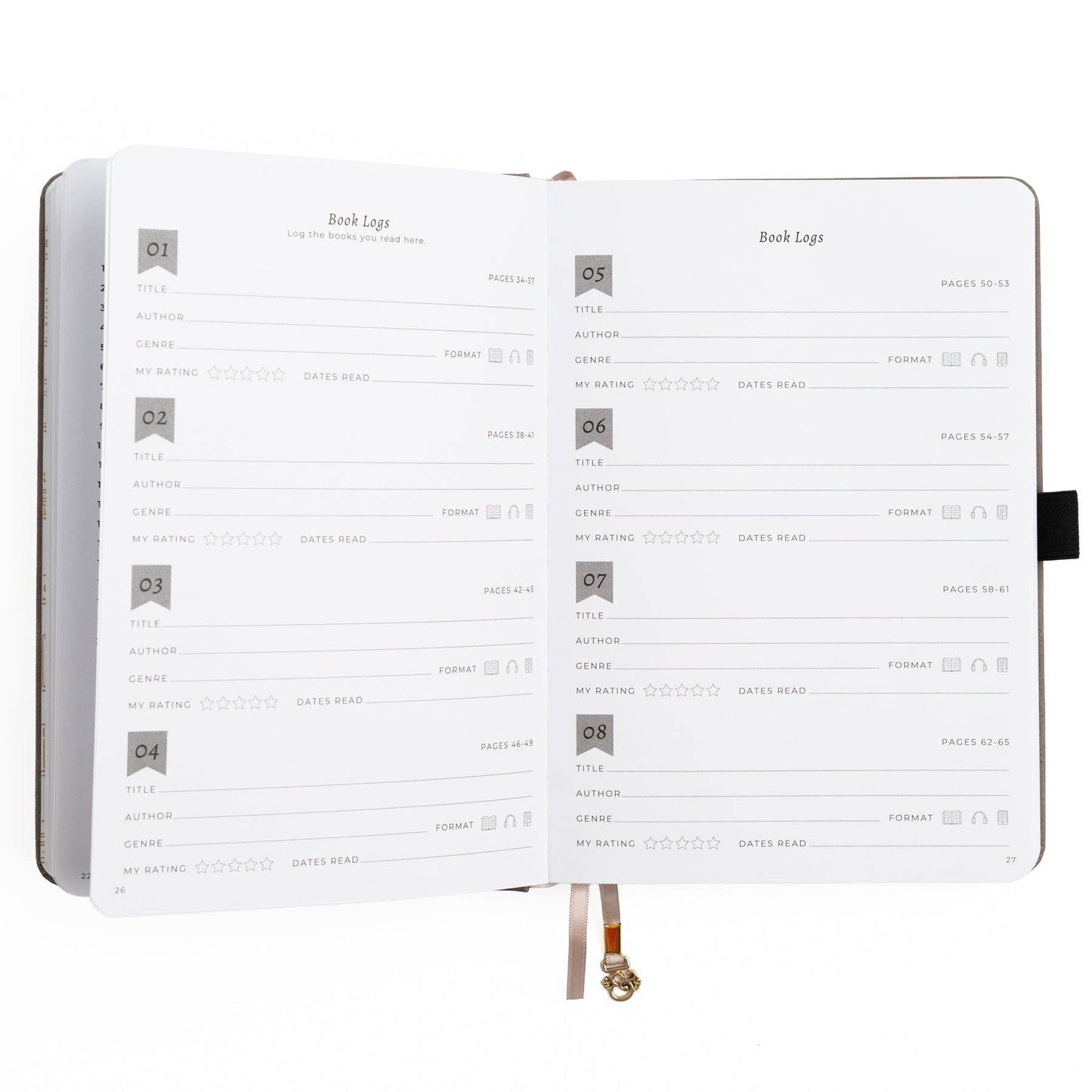 Vintage Library in Lilac: Reading Journal - Cozy Coven