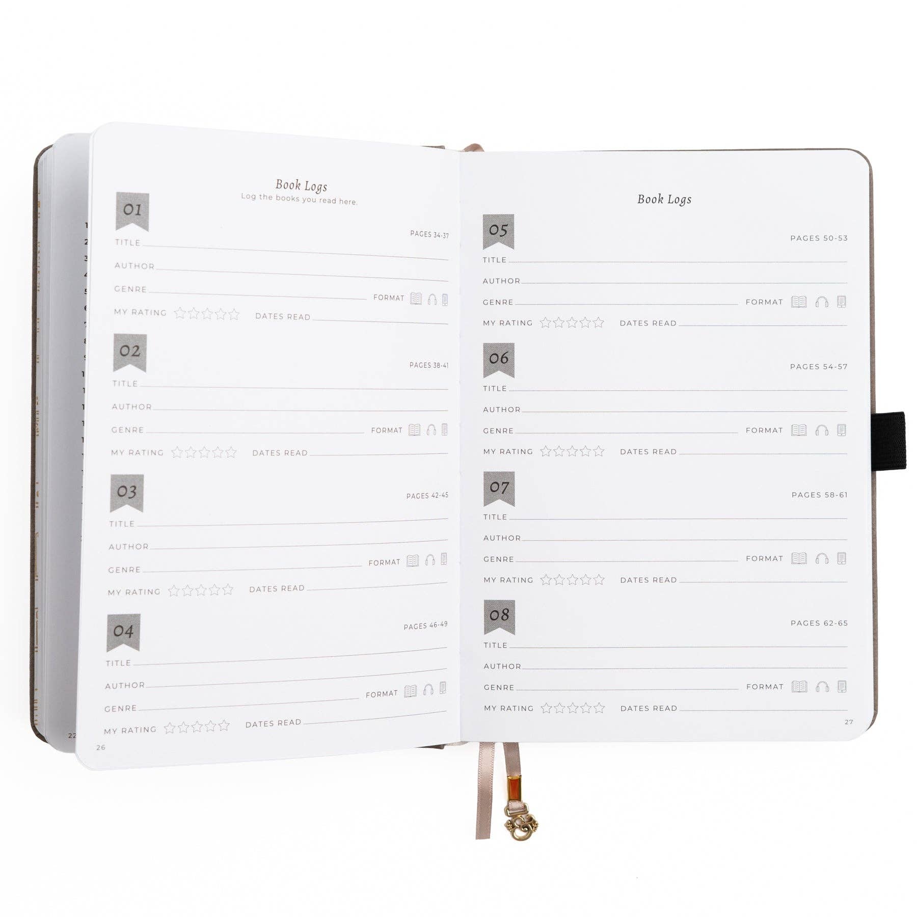 Vintage Library in Lilac: Reading Journal - Cozy Coven