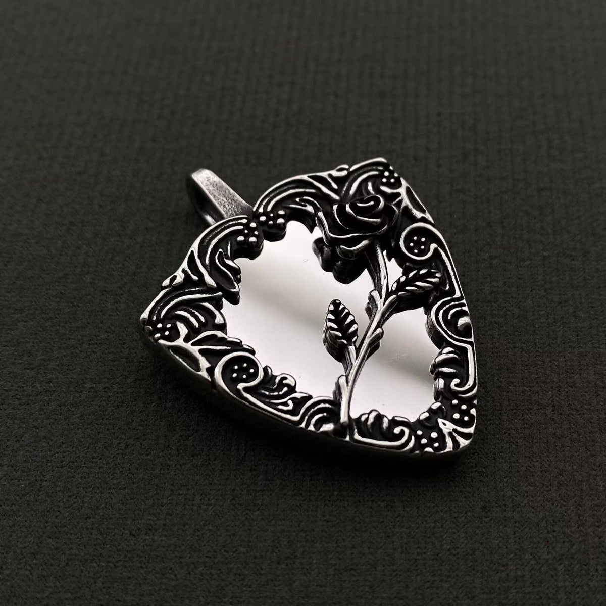 Rose Magic Mirror Pendant