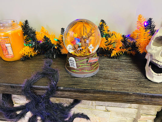 Sleepy Hollow Fall Themed Headless Horseman Halloween Snow Globe - Large 6.5"