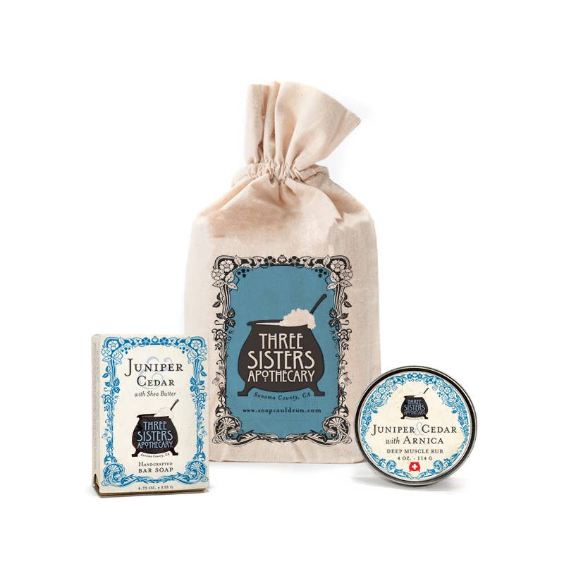 Muslin Gift Set Bar Soap & Body Butter
