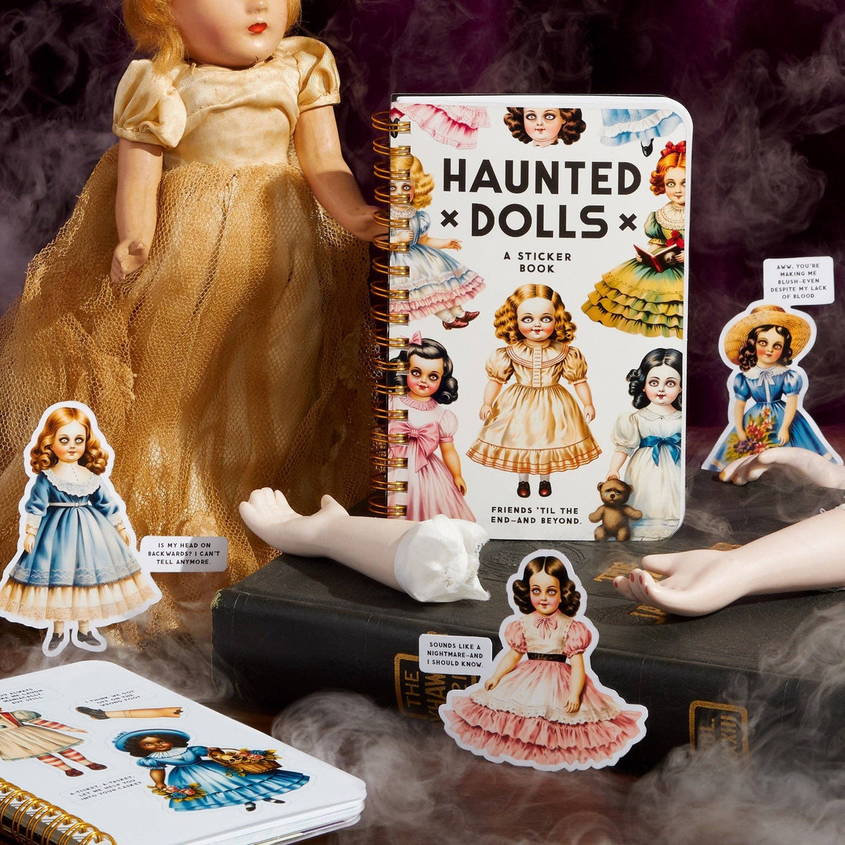 Haunted Dolls Sticker Book | Brass Monkey