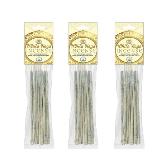 White Sage Artisan Resin Rolled Incense Sticks