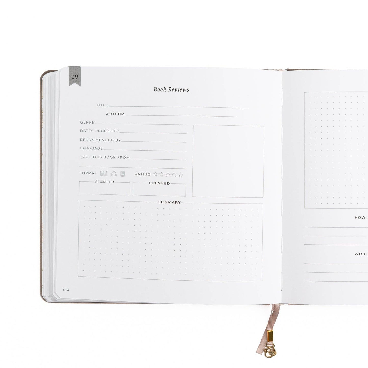 Vintage Library in Lilac: Reading Journal - Cozy Coven