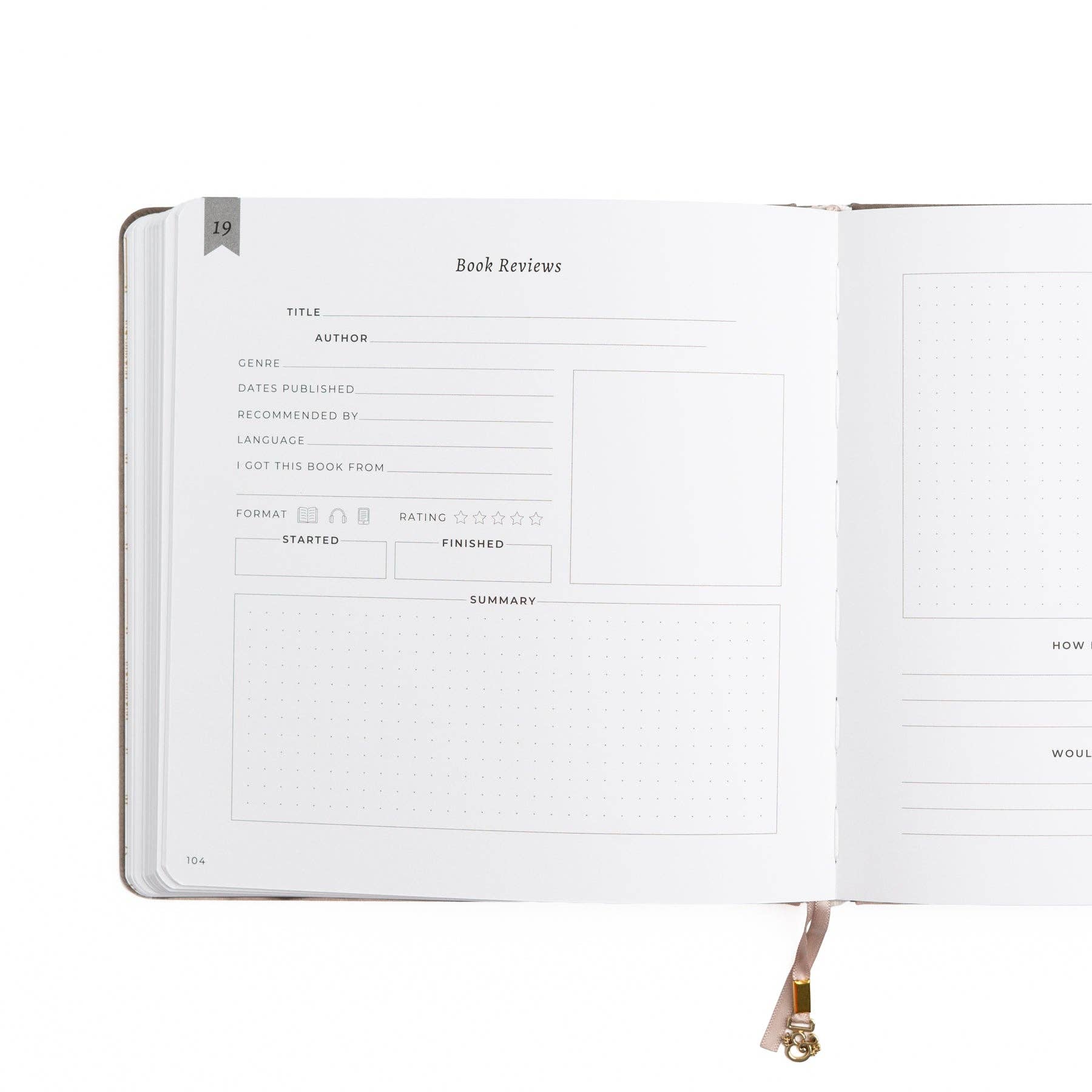 Vintage Library in Lilac: Reading Journal - Cozy Coven