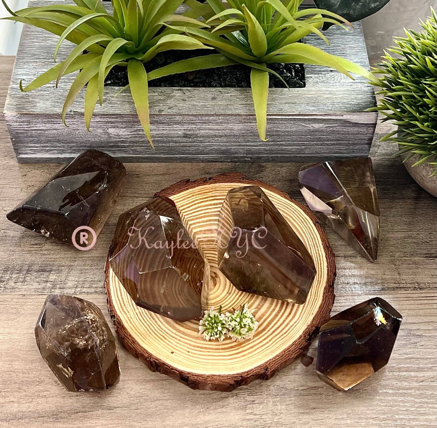Smoky Quartz Crystal Polished Freeform