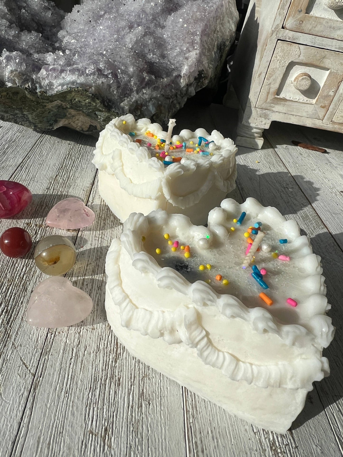 Birthday Cake with surprise crystal inside