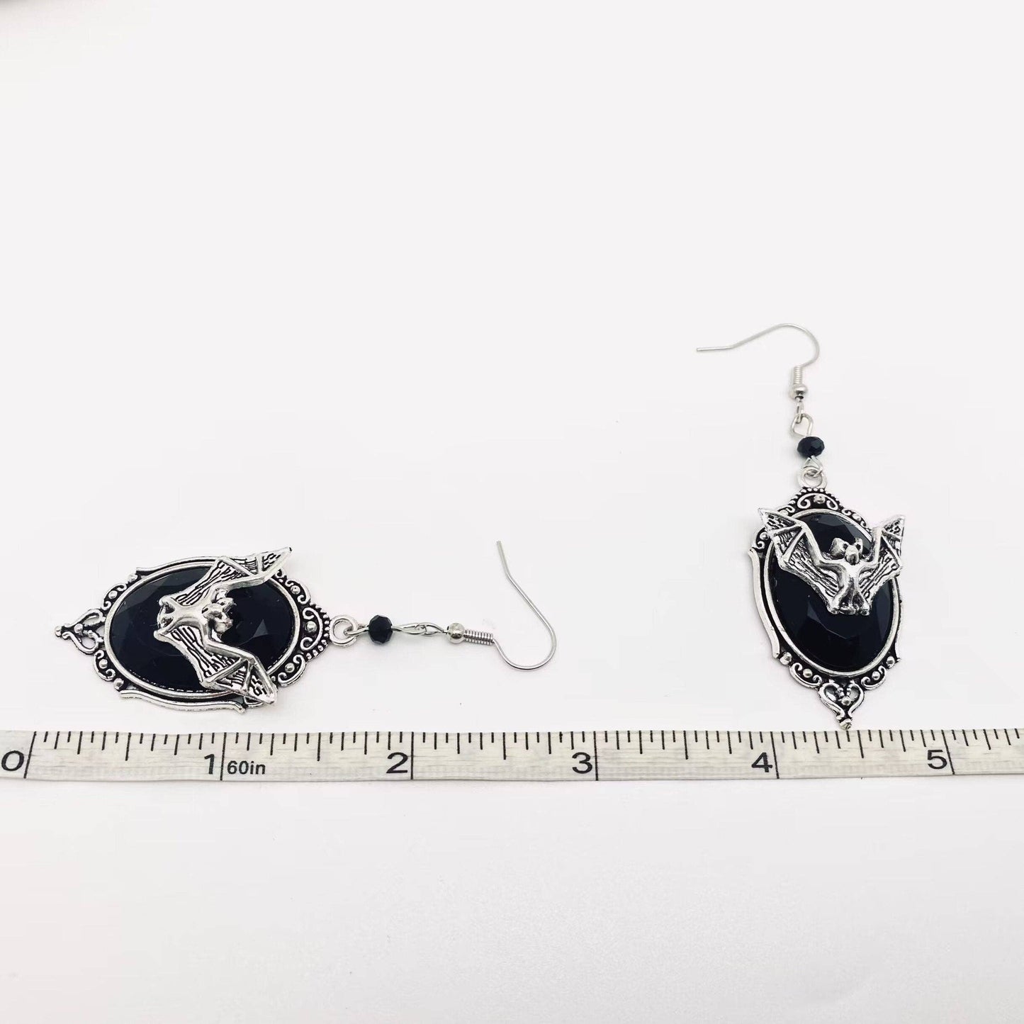 Gothic Bat Pendant Earrings - GT - Cozy Coven