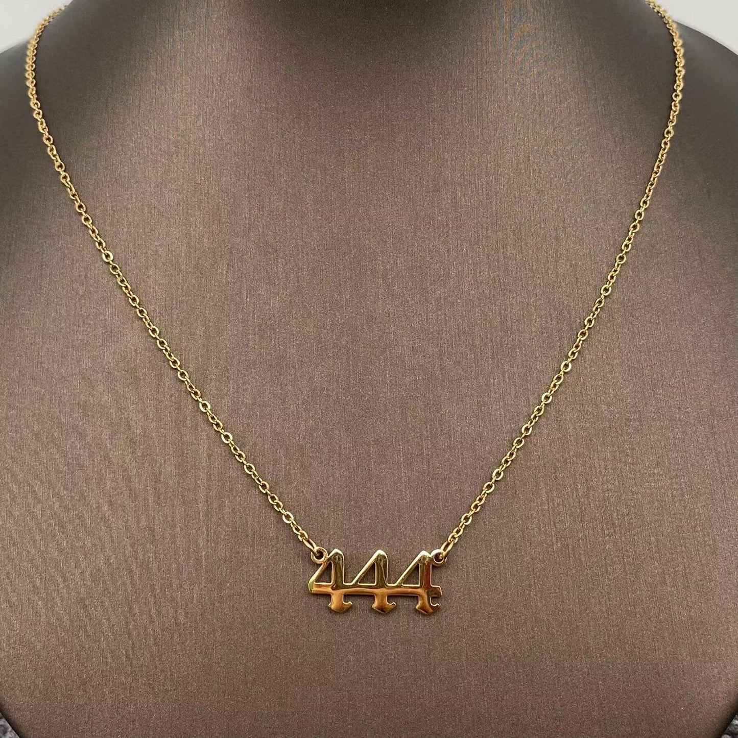 Lucky Numbers 18K Gold Plated Stainless Steel Necklace - FGS - Cozy Coven