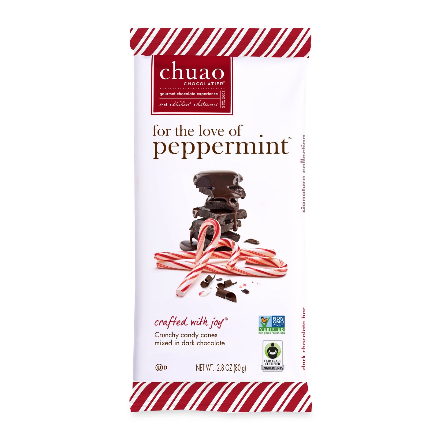 For the Love of Peppermint Dark Chocolate- Signature Bar