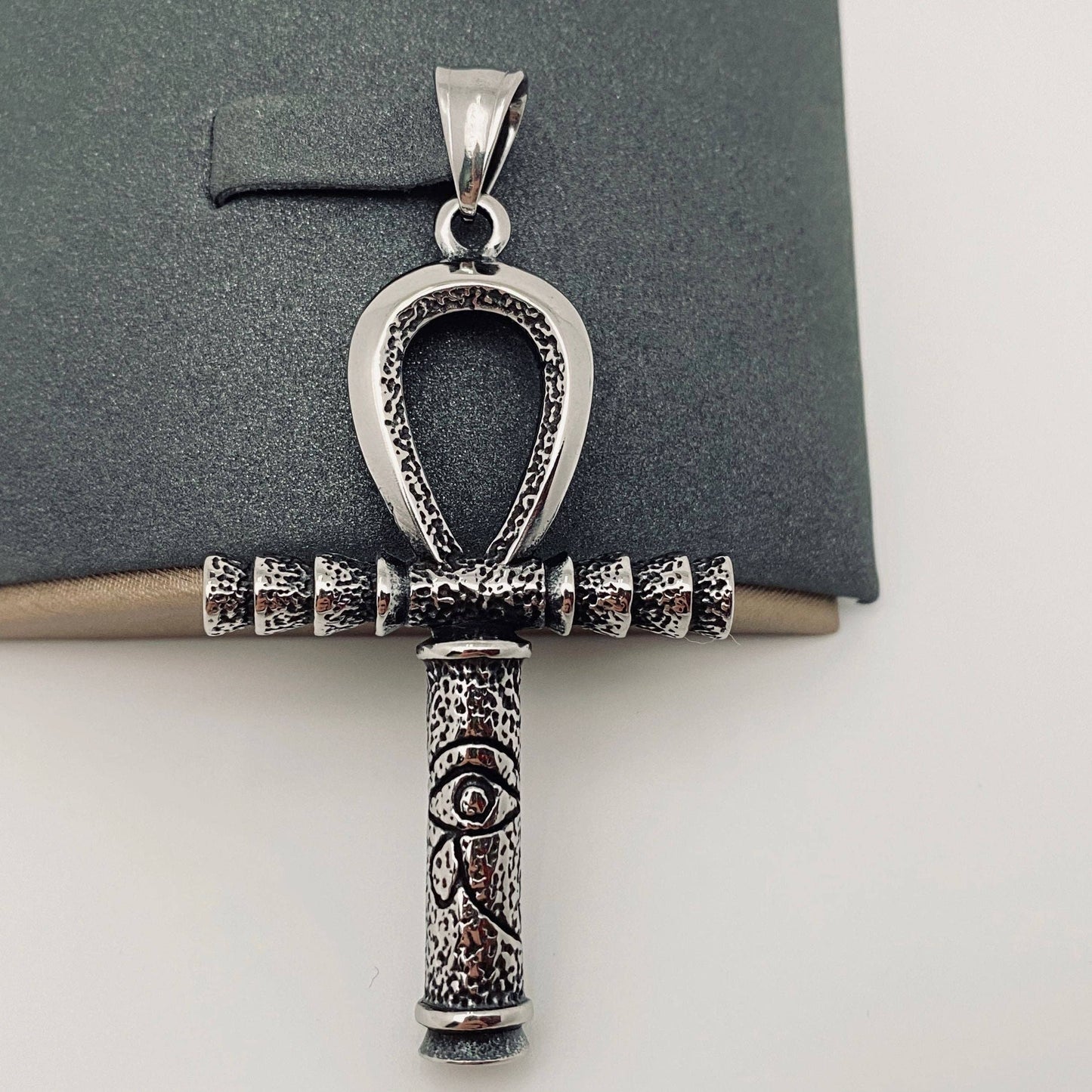 Ankh Scepter Stainless Steel Charm Pendant