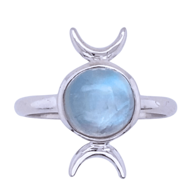 Moonstone Moon Goddess Magic Hour Ring - Cozy Coven