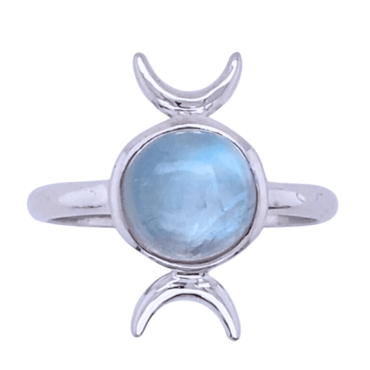 Moonstone Moon Goddess Magic Hour Ring - Cozy Coven