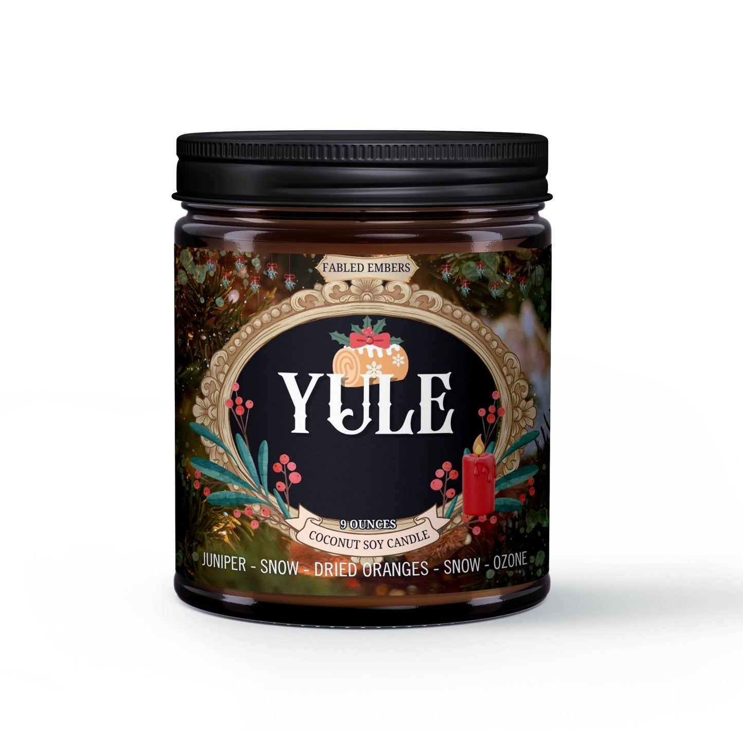 YULE | Juniper and Snow | Coconut Soy Candle