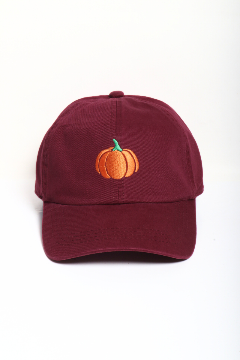 PUMPKIN Embroidery Fall Baseball Cap