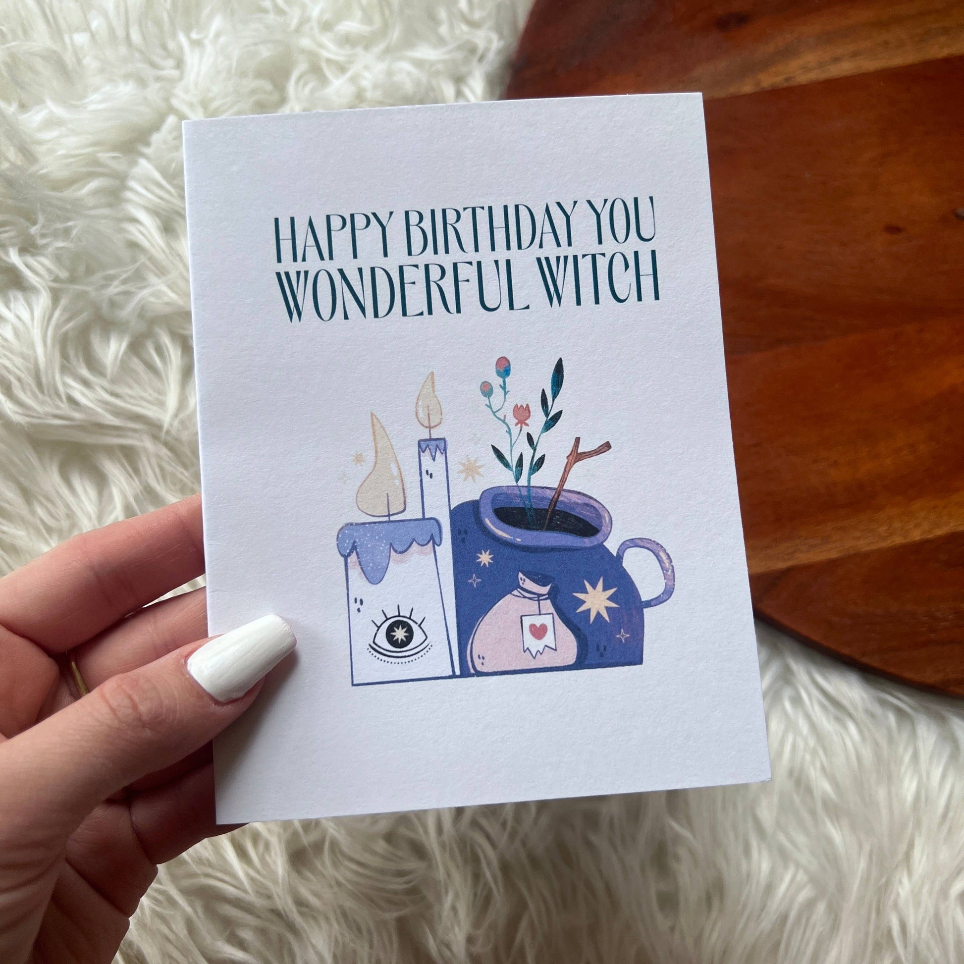 "Happy Birthday You Wonderful Witch" Birthday Card - Cozy Coven