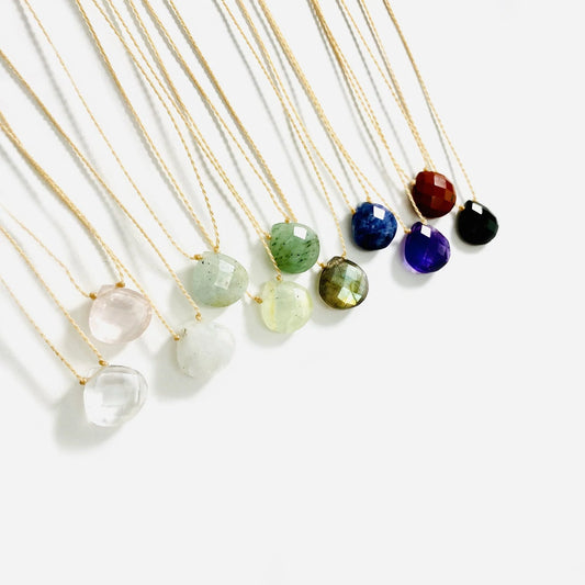 Gemstone Drop Necklace