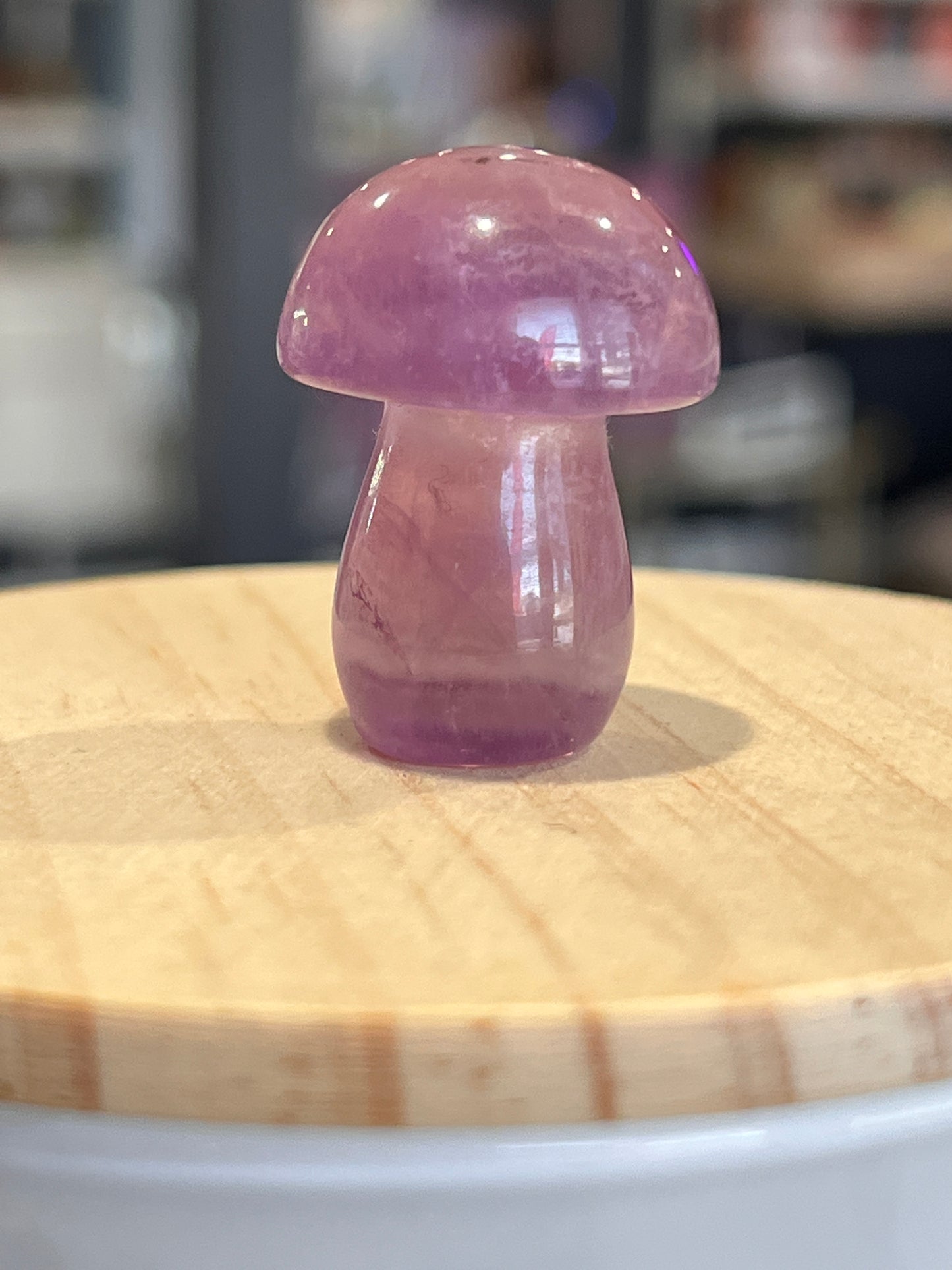 Fluorite Mushroom Carving