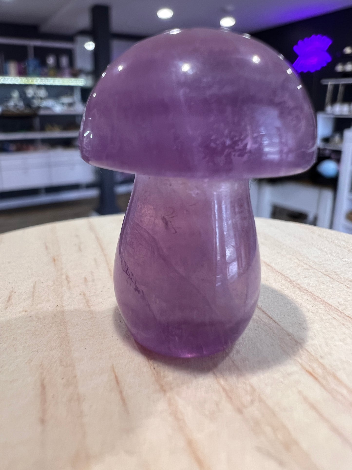 Fluorite Mushroom Carving