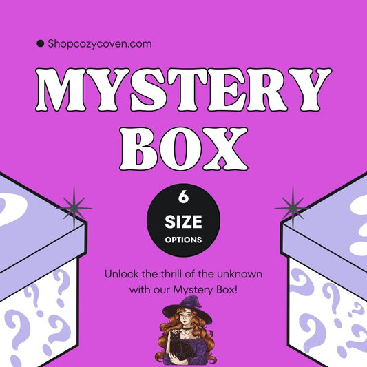 Crystal Mystery Box, Mystery box, Crystal set, Rocks and Minerals, Witchy gift box, Crystals, Stickers, Candles
