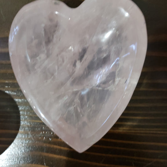 Rose Quartz Heart Shaped Bowl - The Healing Collective NY