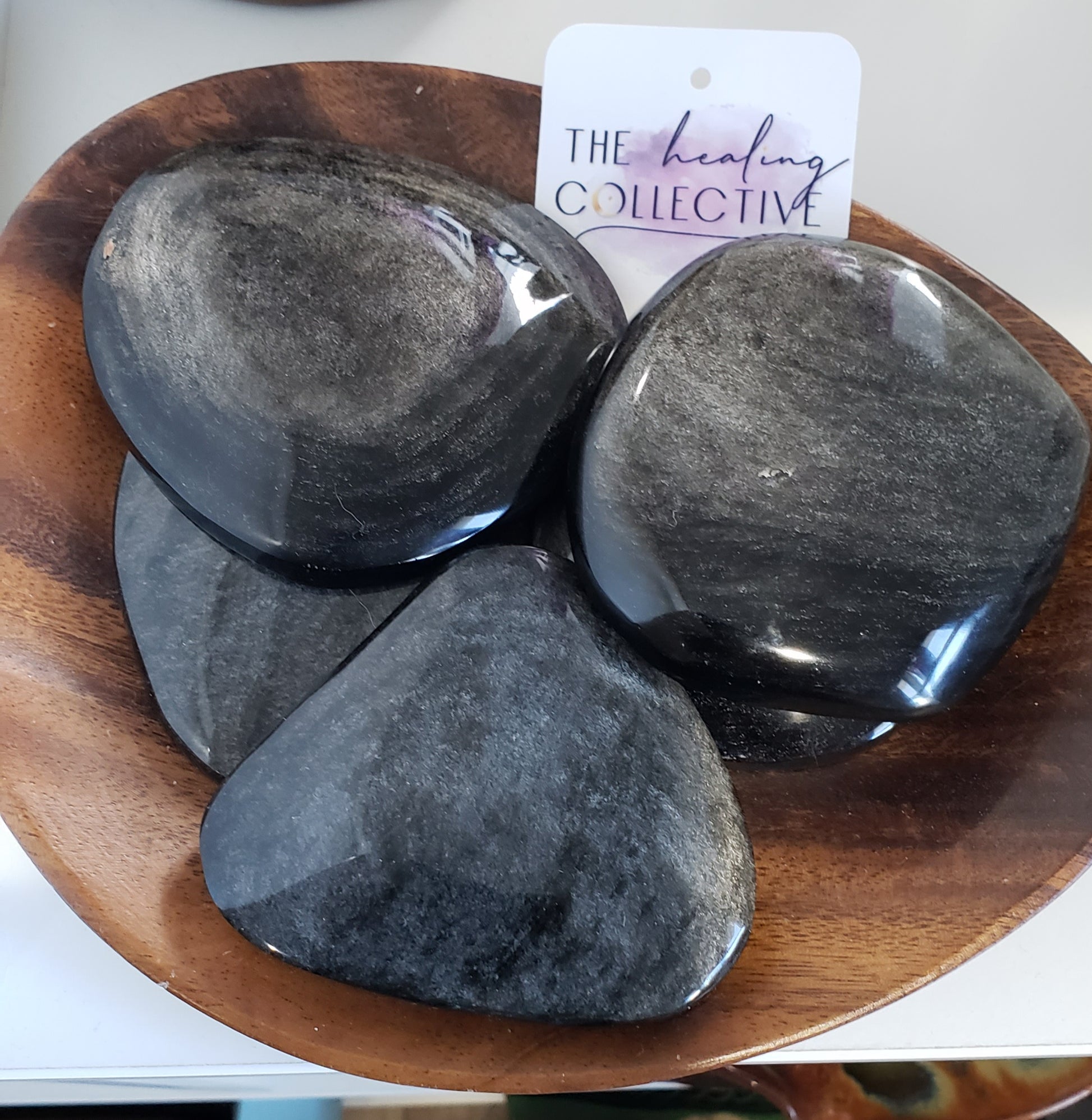 Black Obsidian with Silver Flash - The Healing Collective NY 