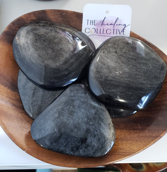 Black Obsidian with Silver Flash - The Healing Collective NY