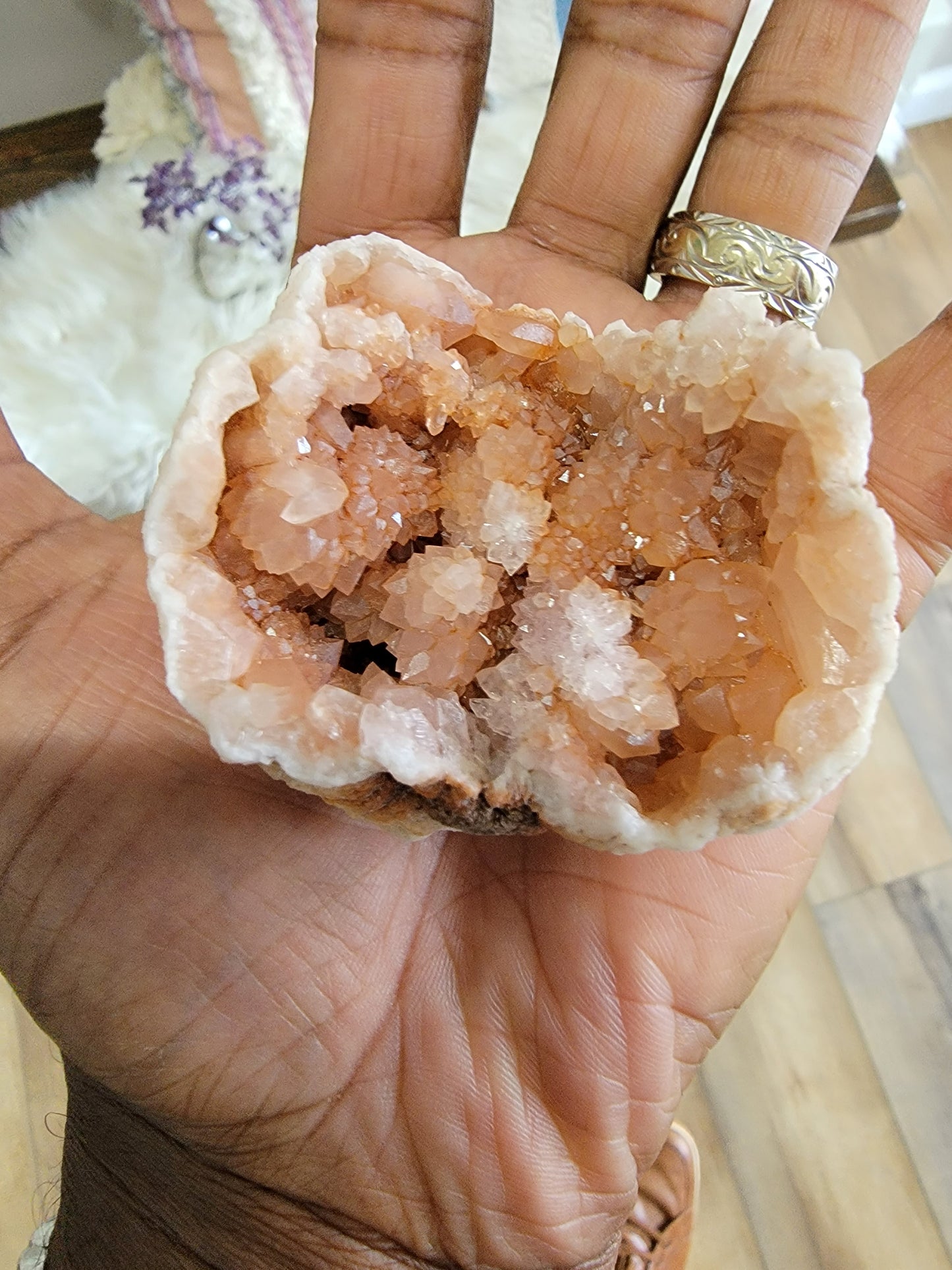 Pink Amethyst  Cluster (XL) - The Healing Collective NY 