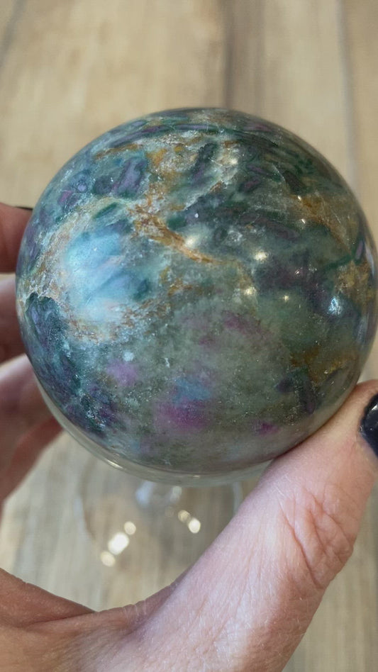 Ruby Kyanite Sphere