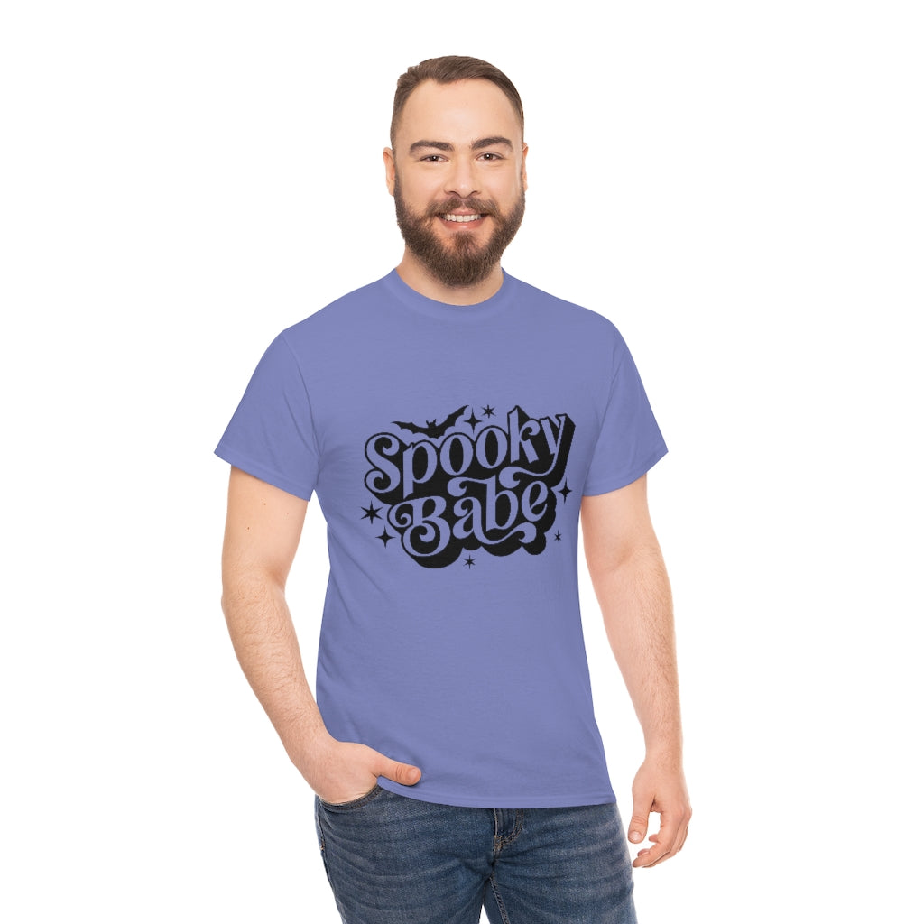 Spooky Babe Tee Shirt- Halloween T-shirt- Trendy Fall Graphic Tee