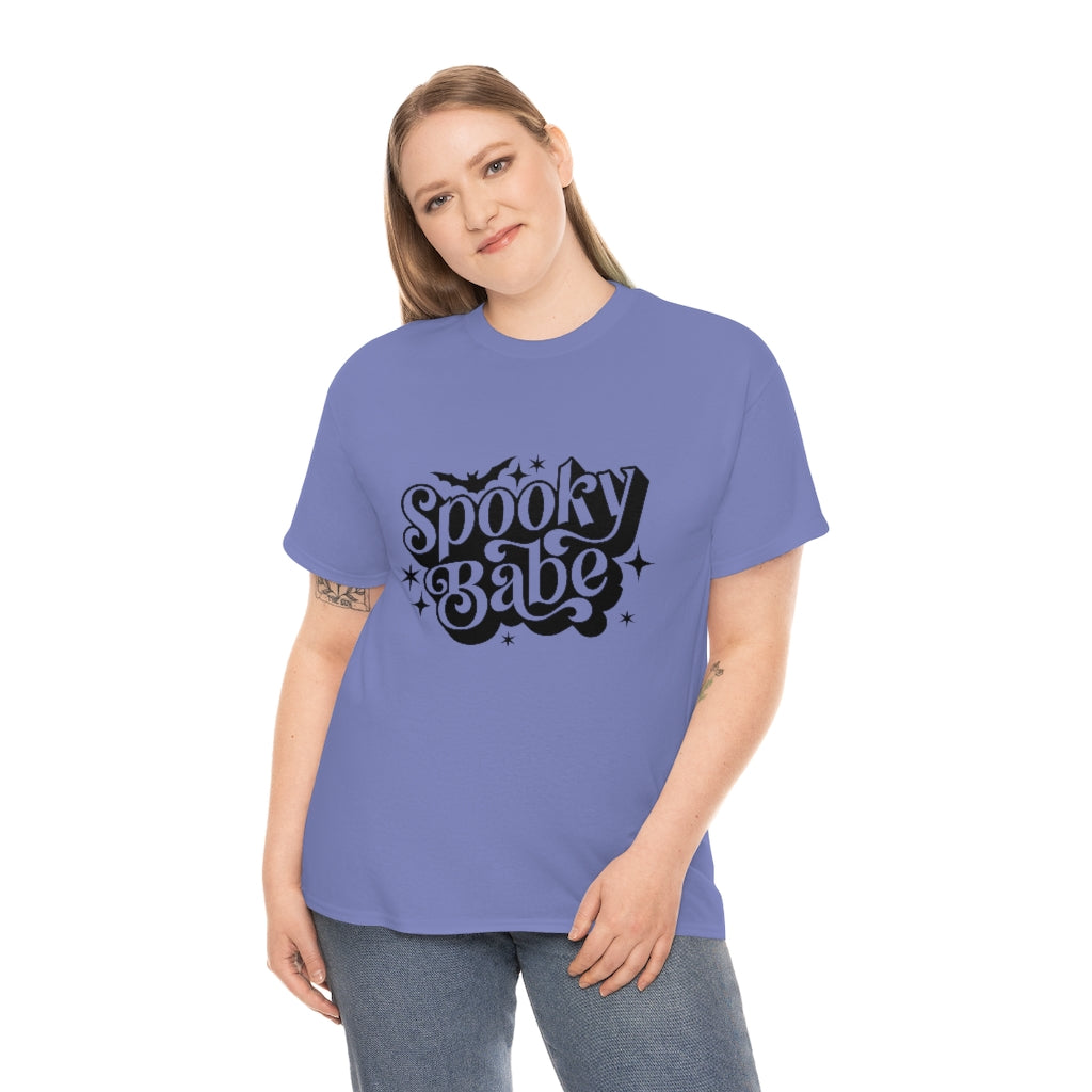 Spooky Babe Tee Shirt- Halloween T-shirt- Trendy Fall Graphic Tee
