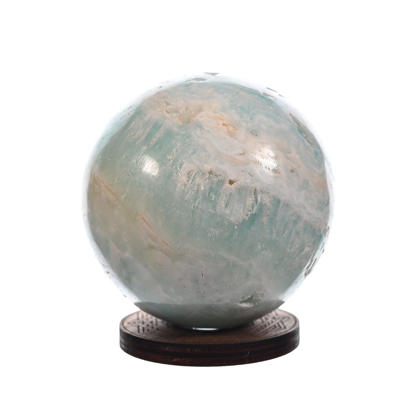 Blue Caribbean Calcite/Aragonite Blend Sphere