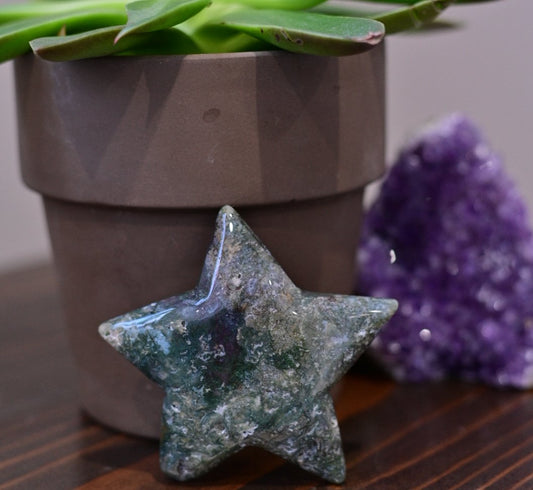 Moss Agate Star (e26) - The Healing Collective NY