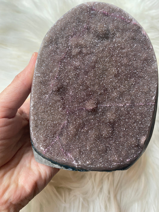 Pink Galaxy Rainbow Amethyst from Uruguay 2.5 Pounds