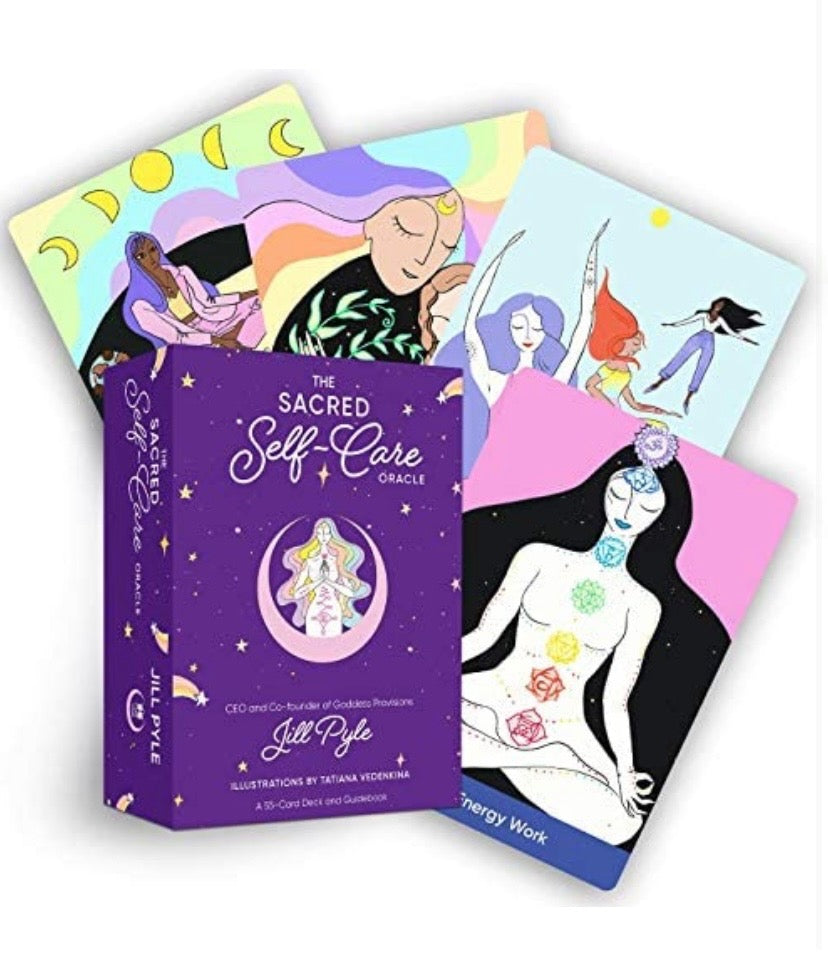 The Sacred Self- Care Oracle: A 55- Card Deck & Guidebook by Jill Pyle - The Healing Collective NY 