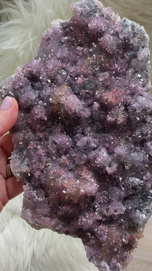 Natural Rainbow Amethyst Flower