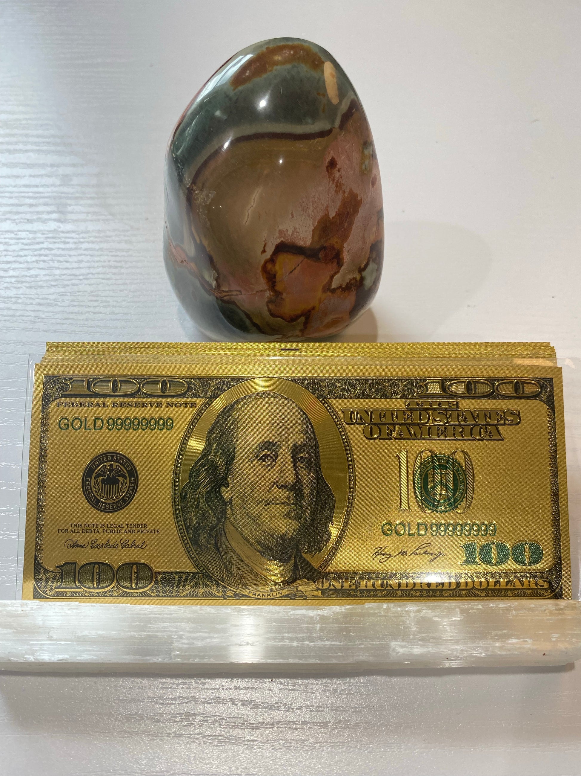 Gold $100 Bill for Manifestation - The Healing Collective NY 